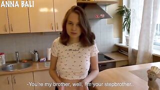 I caught my stepsister posing nude for her photos, she offered me a blowjob to keep quiet