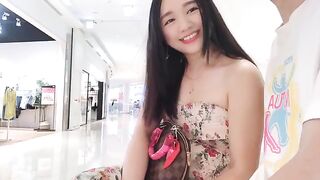 An appetizing random girl meets a guy and fucks with him at her home