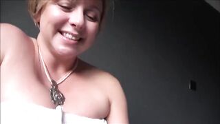 Blonde MILF Brianna Beach teaches her stepson to masturbate