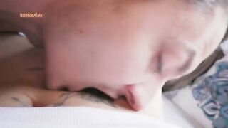 The couple enjoys maximum pleasure from their intimate moments
