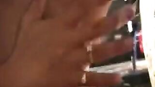 Flew from fingers like a jet stream of cum