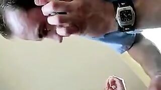 Fisting in the ass with a mobile phone and remote control