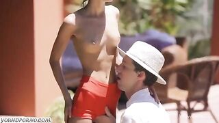 Russian guy fucked young girl with an amazing body
