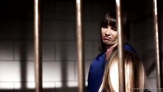 Appetizing girl is fucking with her girlfriend in the prison cell