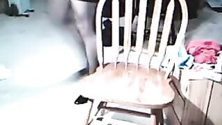 The guy gets excited when he wears women's clothing, it's very erotic
