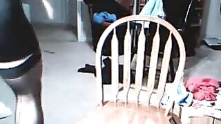 The guy gets excited when he wears women's clothing, it's very erotic