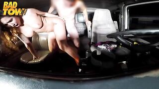 The camera filmed sex of the driver and passenger in the car