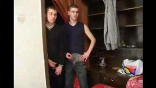 A grandmother has a group sex with her grandson and his friends
