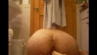 I fucked with a rubber cock at home - homemade