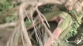 A peasant woman got fucked by a prince in woods