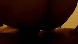 A mature woman with a sagging belly gets fucked by two guys in a hardcore scene