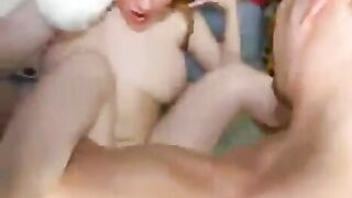 Young Russian whore with big boobs fucks like a slut