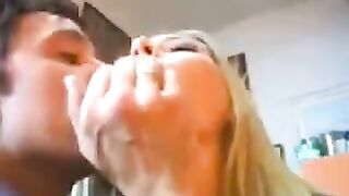 A blonde is not embarrassed to have sex with rich men