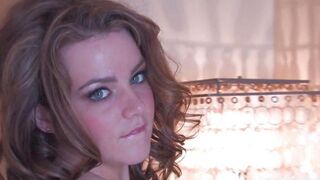 A hot brunette with big tits almost came from the first sex