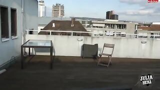 A hot brunette with big tits bounces on a big cock in POV