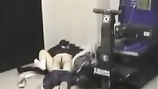 The guy exposed himself and his girlfriend began to fuck in the ass