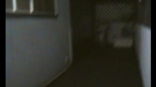 The chubby wife is dancing naked in front of her husband