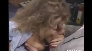 A hot teacher with big boobs caught a student in a private moment