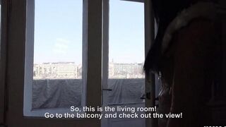 The tourist girl paid for the roof over her head