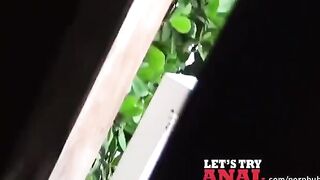 Redhead with cute bouncy tits fucking on camera, a sight to see!