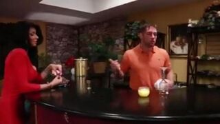 Sexy girl Christina had sex with the bartender in the bar
