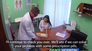 A doctor makes an examination of a patient using his tongue in this hot video