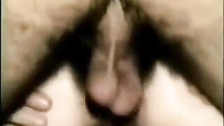 My friend stuck his cock into my ass hole