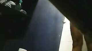 A girl has sex in the shower, not knowing there’s a camera