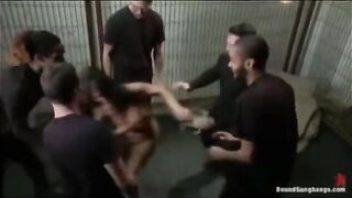 A group of guys were kidnapped and forced to play with a defenseless girl