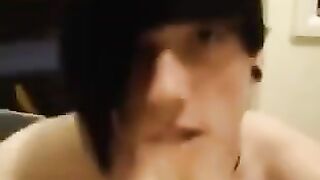 The guy really likes to swallow sperm of his friends