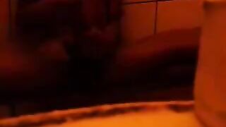 The first thing the girl did was to take a shower