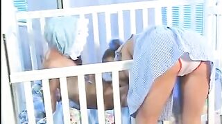 Midget man fucked babysitter with small natural tits