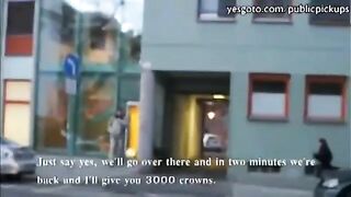 The friend led to a stranger and made a blowjob