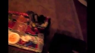Girl was a drunk in the trash and started to suck penises