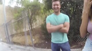 The guys had sex right on the camera on the street without shame