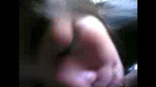 Carefully China broke the dick of her bere brother in the mouth