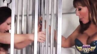 Two mature women have fun without guys using a strapon