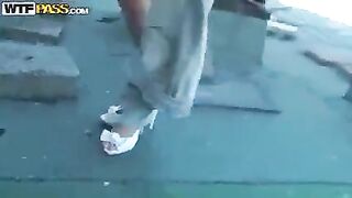 Tourist left his girl in the mountains and fucked a local in ass