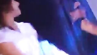 Girl became a debauched in the nightclub and started to have sex with everyone