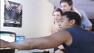 Actress fucked by two guys who loved to listen and fuck