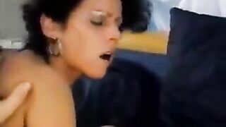Old grandmas fuck in a group sex orgy, enjoying anal and double penetration