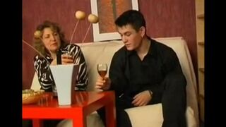 A drunk guy was having fun with his mother in an intimate way