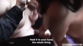 Bunch of drunk people fucking at home, even a pregnant woman joined