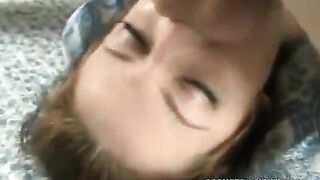 A girl took a dick in her mouth and began to move it