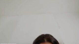 Sperm on the face of beautiful tits