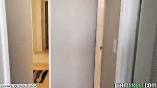 Student fucks a girl in a hostel, a wild party encounter