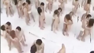 The largest gangbang in history is happening right now. Watch it!
