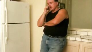 An aged woman swallows sperm of her young lover