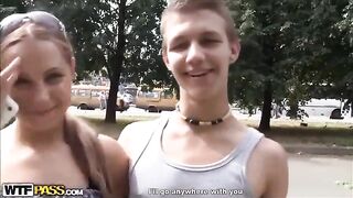 A guy made a double treat for two sexy girls
