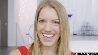 A long black cock was fucking all holes of a blonde slut